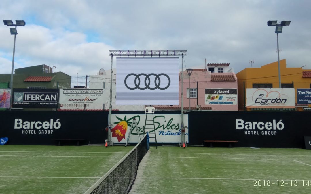 Exhibición de Tommy Robredo y David Marrero en El Club de Tenis Sibora